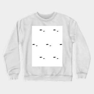 Black fragments on a white background Crewneck Sweatshirt